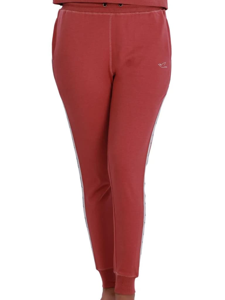Brick Red Side Taped Detail Joggers — photo 4