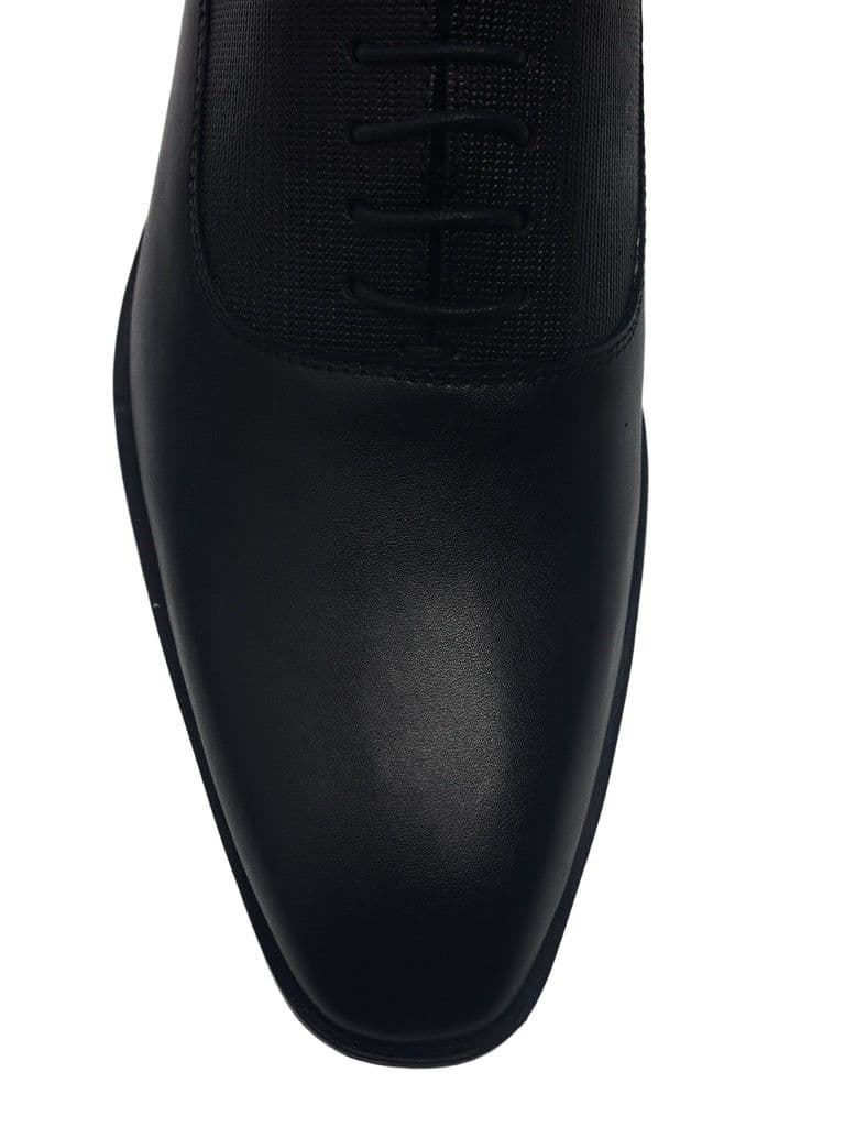 SOLEPLAY Black Lace-Up Oxford Formal Shoes — photo 4