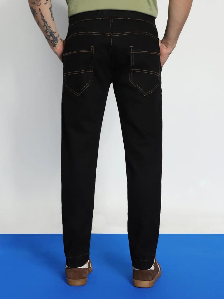 Men's Black Jogger Jeans Slim Fit Stretch — photo 3
