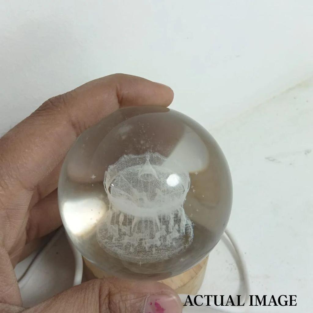Carousel 3D Crystal Ball Lamp | Whimsical Ambient Decor — photo 3