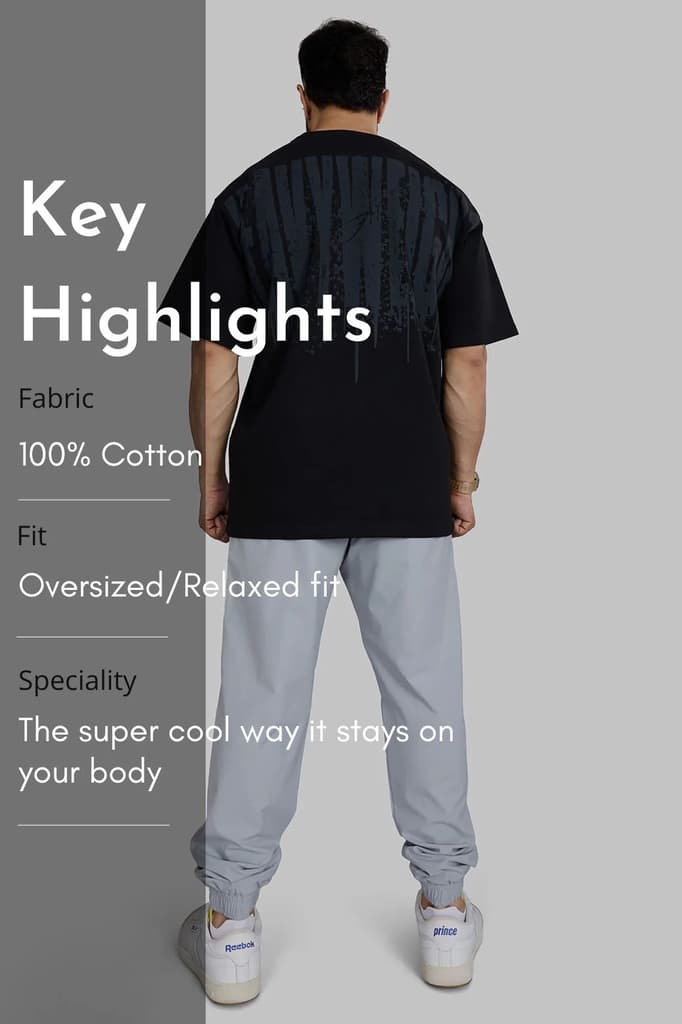 Heavyweight Oversized T-shirt Black — photo 7
