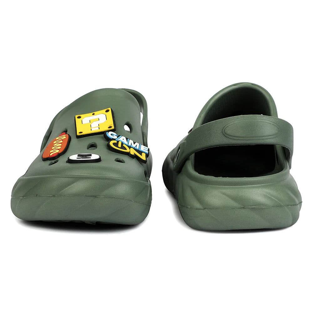 A-HA Olive Green Casual Clogs for Men BEACHWALKM by Liberty — photo 6