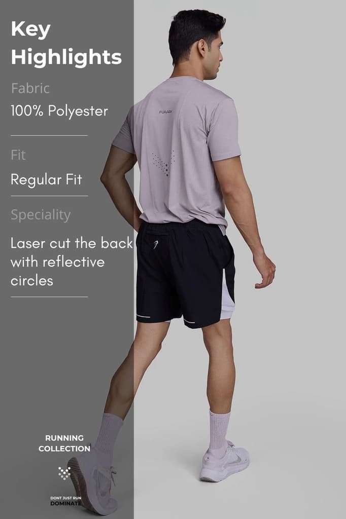 Laser Cut Running T-shirt Grey — photo 8
