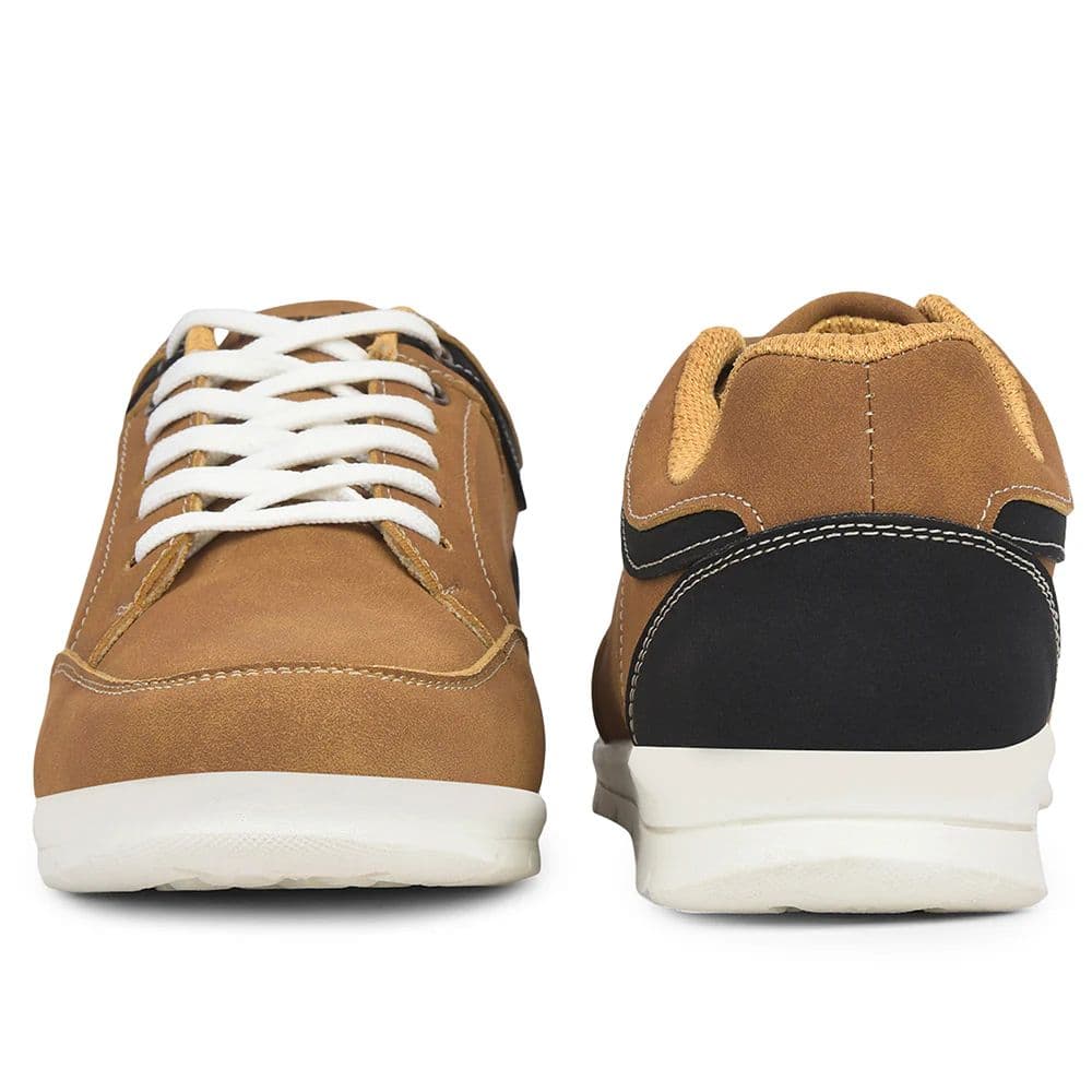 Leap7x Camel Casual Lacing Sneakers For Men FRINKS-1E By Liberty — photo 6