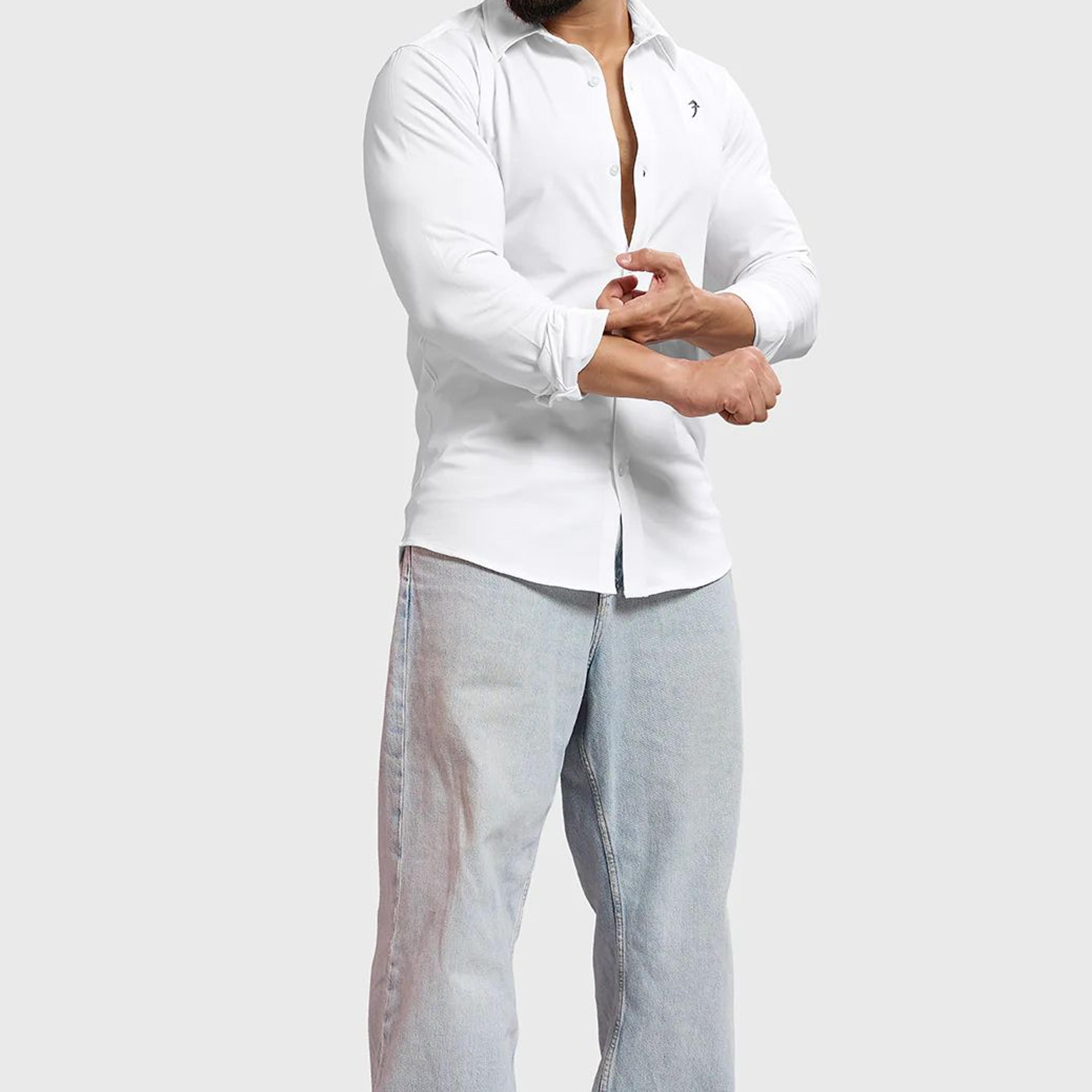 Aero Fullsleeves Shirt White