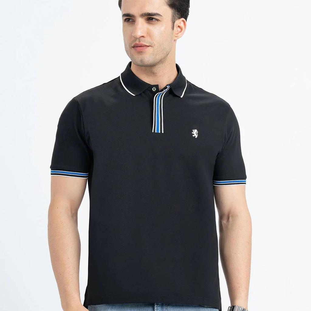 Polo T Shirts for Men in Black | Half Sleeve T Shirt