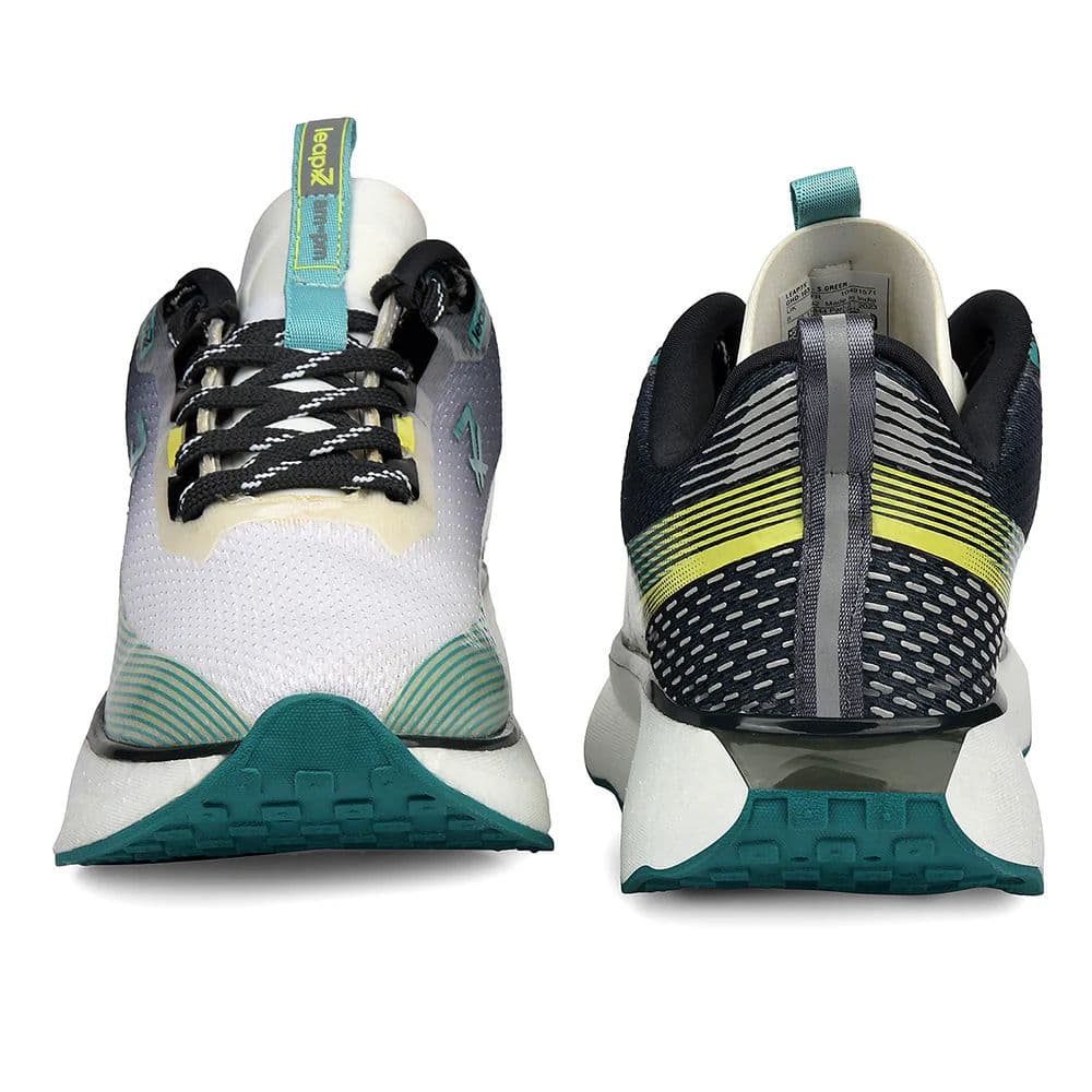 Leap7x Sea Green Sports Lacing Running Shoes For Men GHD-103 By Liberty — photo 6
