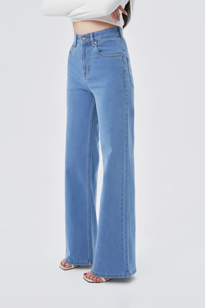 Wide Leg High Rise Jeans — photo 8