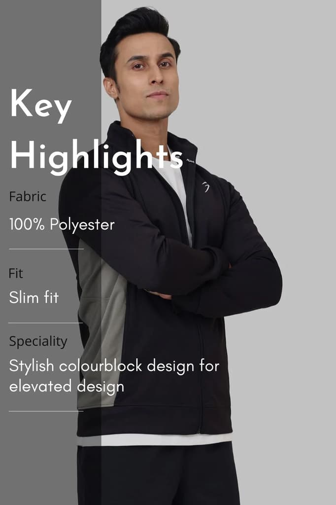 Polish Colourblock Jacket Black — photo 8