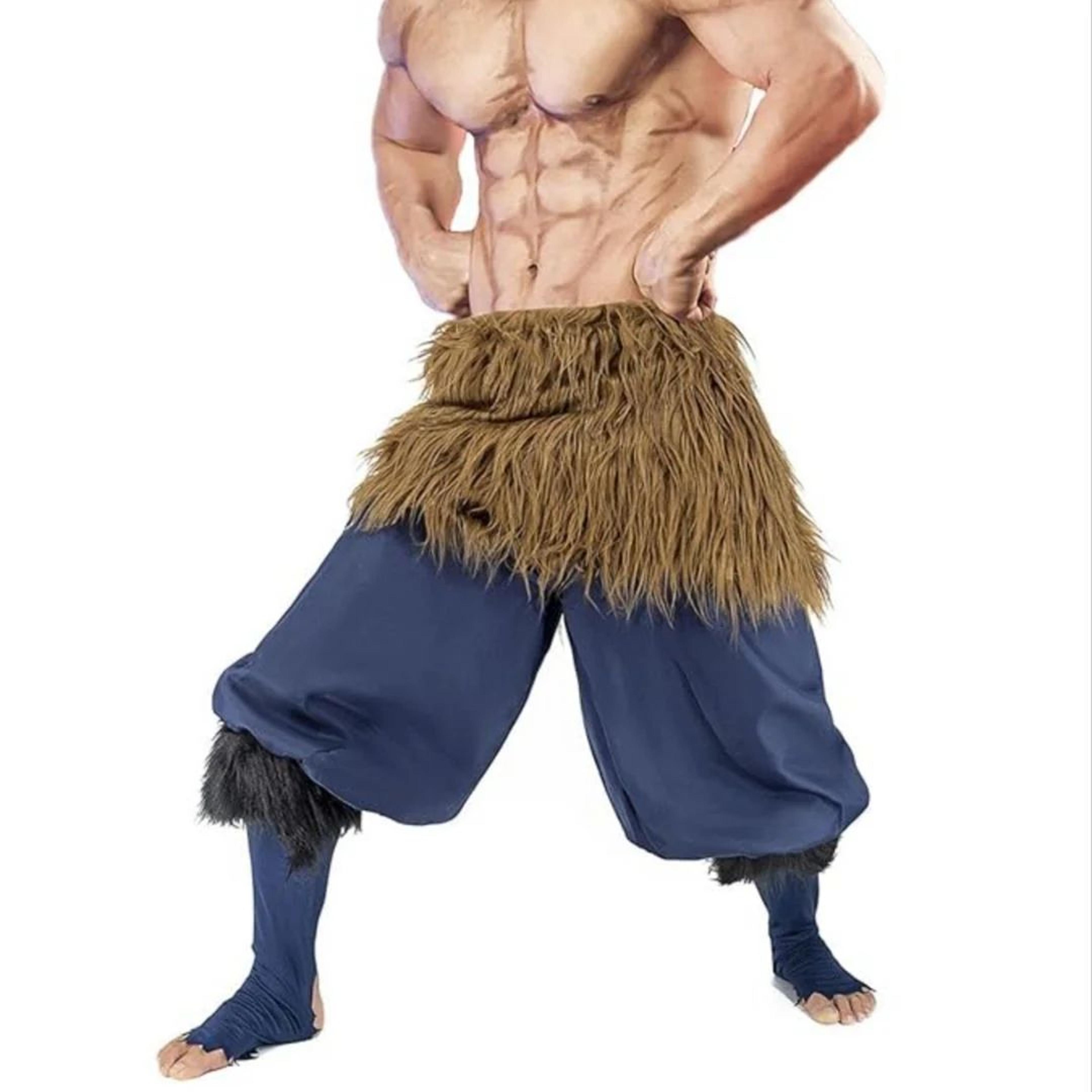 Inosuke Cosplay Costume | Demon Slayer Hashibira Role Play Outfit