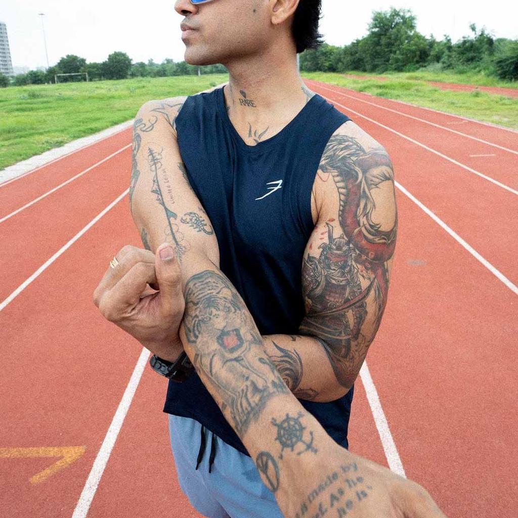 Ember Running Tank Navy