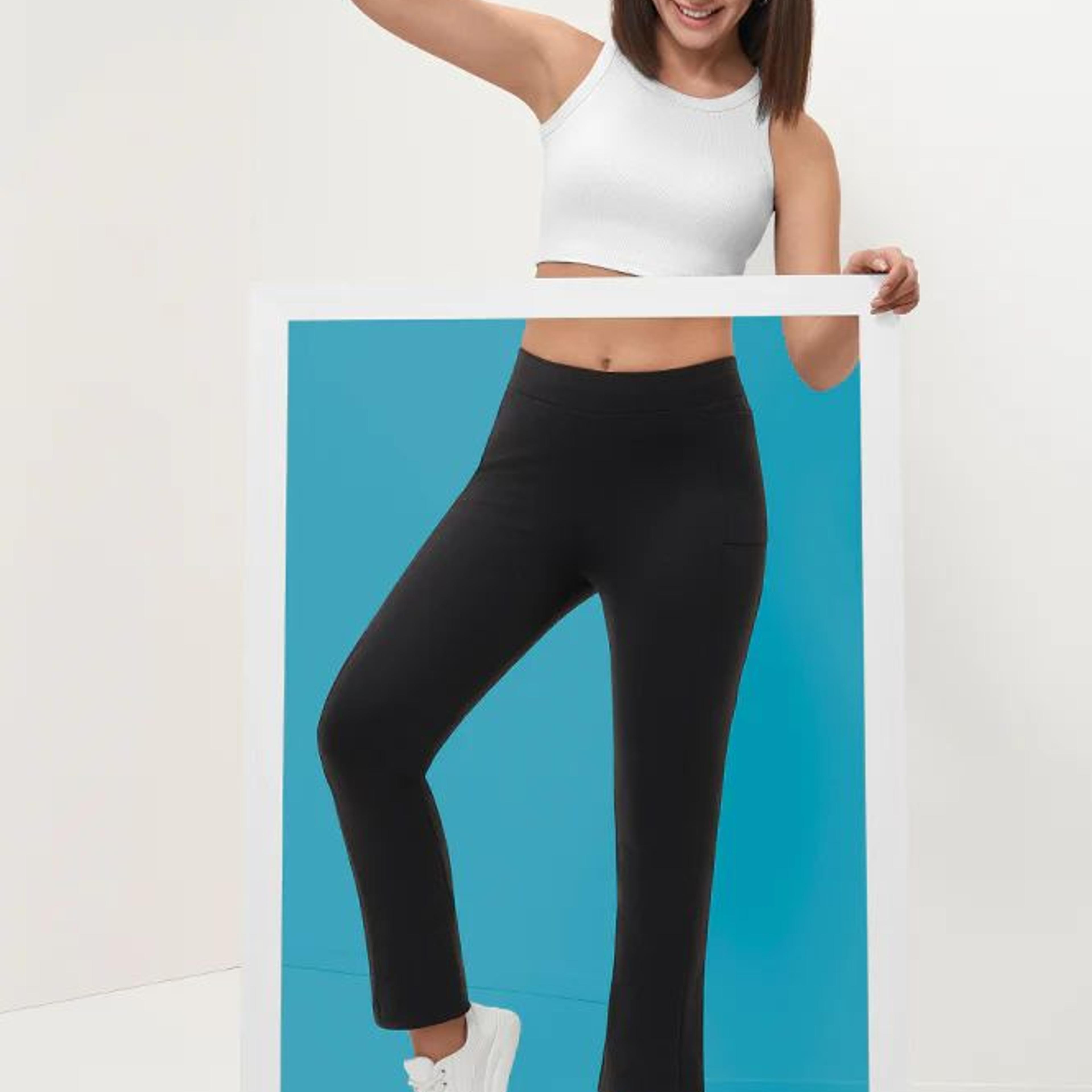 Black Solid Flared Pants With Elasticated Waist
