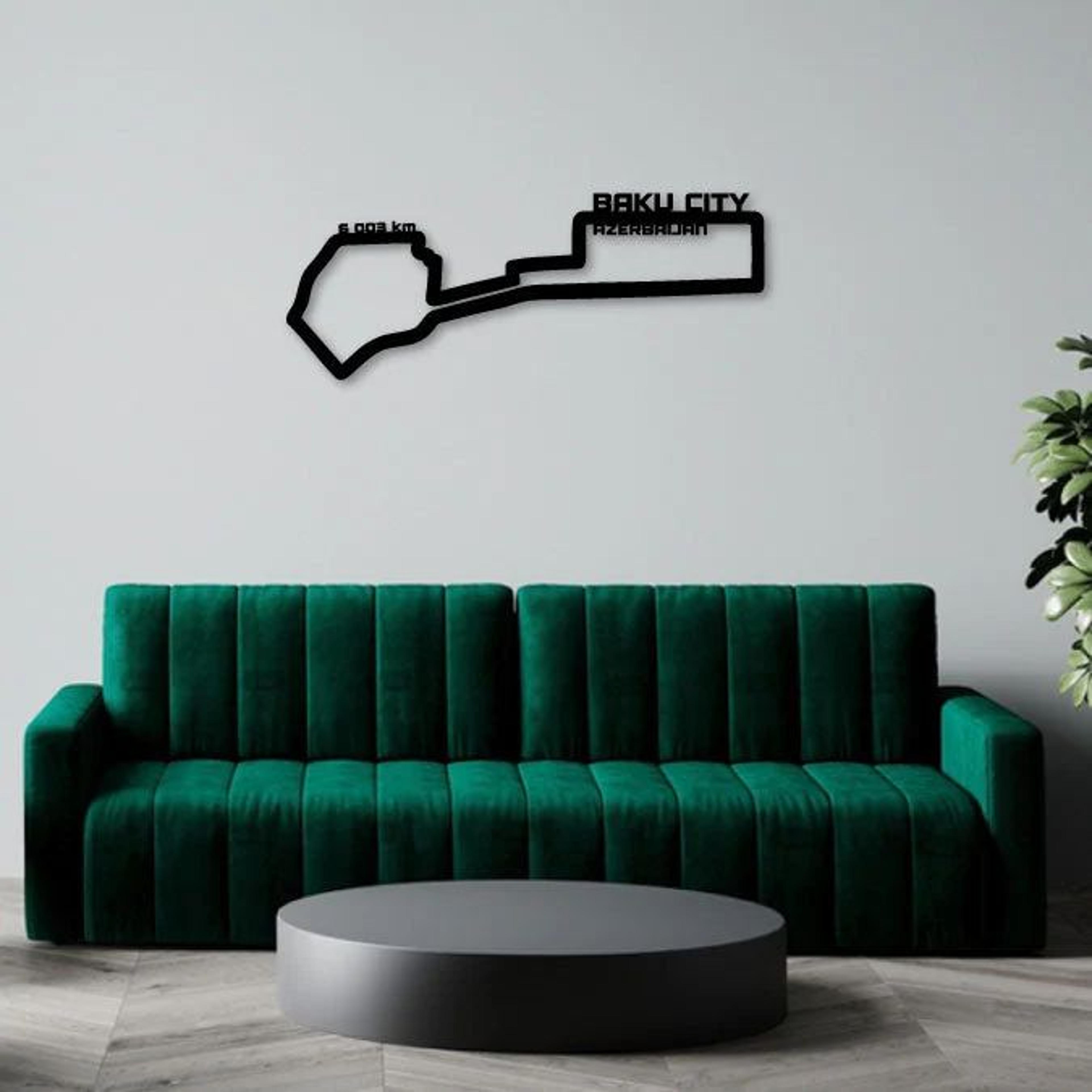 BAKU CITY CIRCUIT 2 METAL WALL ART