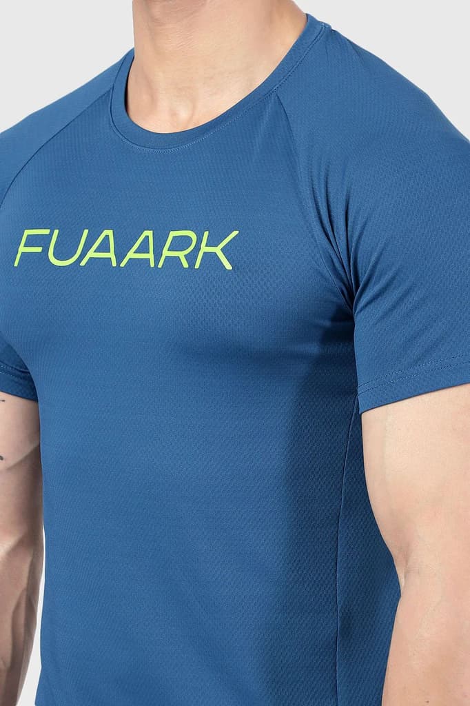 Aura Textured T-shirt Teal — photo 3