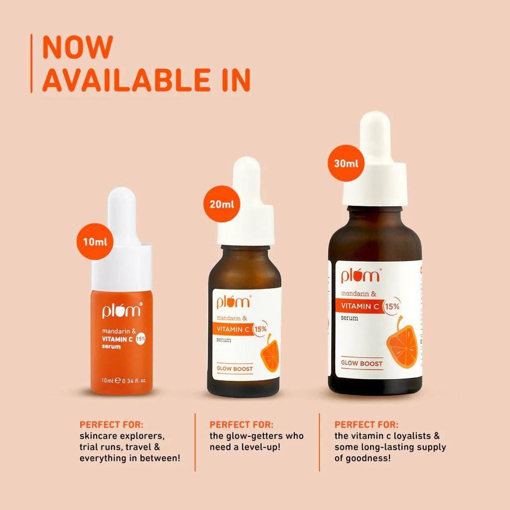 15% Vitamin C & Mandarin Serum For Glowing Skin
