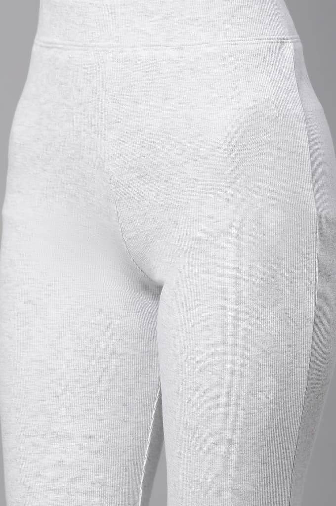 White Boot-Cut Flared Pants — photo 7