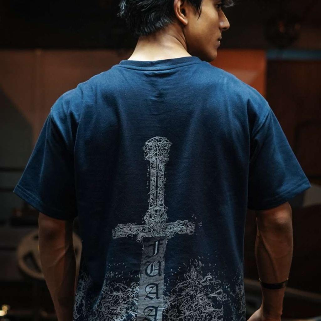 Sword Oversized T-shirt Navy