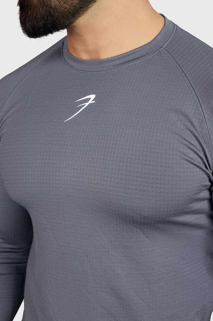 Midnight Fullsleeves T-shirt Light Grey — photo 3