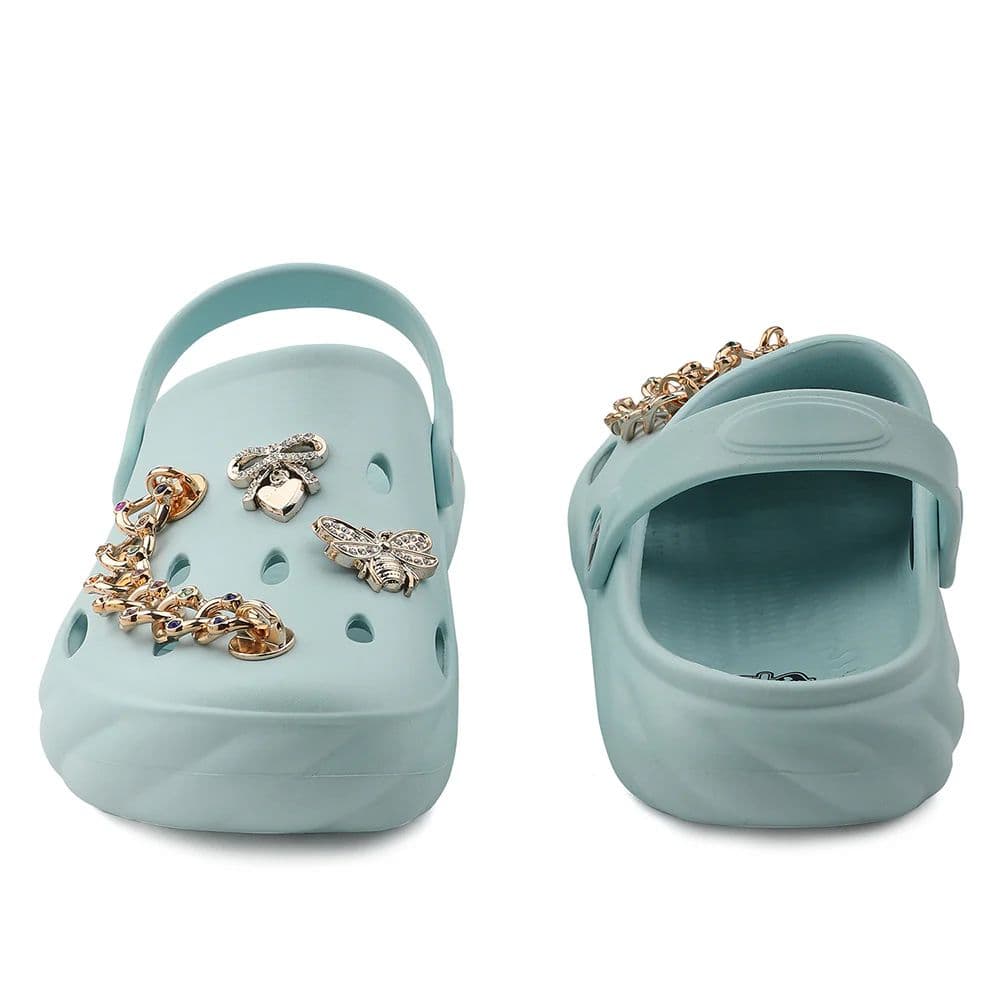 A-HA Sky Blue Slingback Clogs For Women BEACHWALKL By Liberty — photo 6