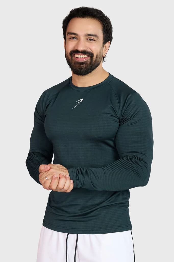 Midnight Fullsleeves T-shirt Sea Green — photo 2