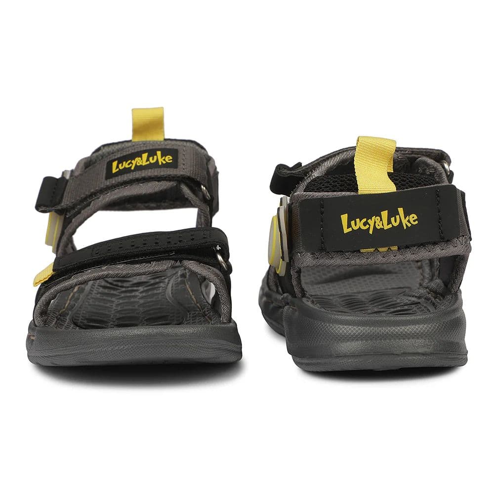 Lucy & Luke WINGS-1 Dynamo Grey Casual Flat Sandal for Kids by Liberty — photo 5