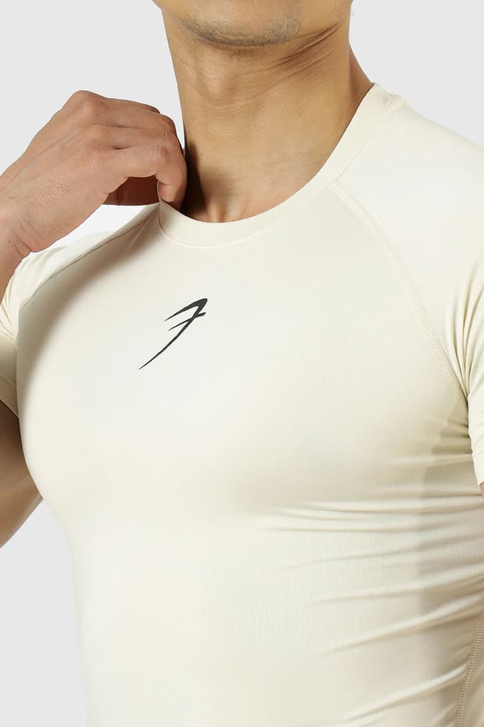 Compression T-shirt Beige — photo 3