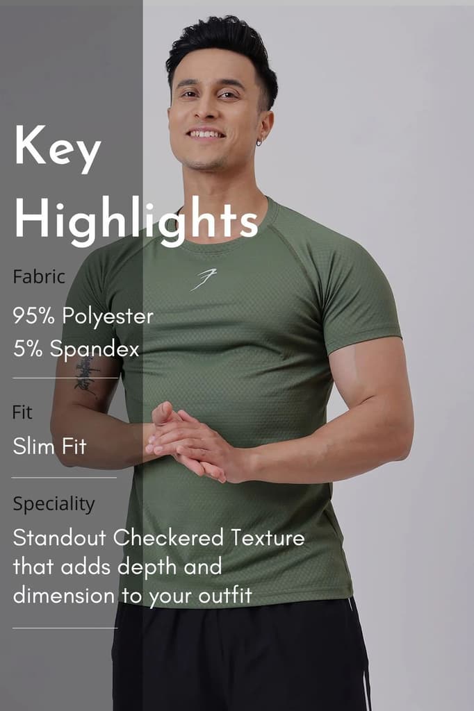 Grain T-shirt Olive — photo 8