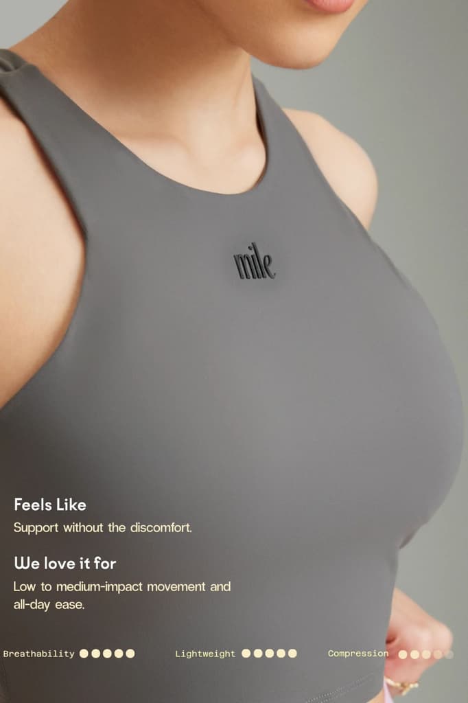 Classic Gray OnTheGo Cropped Tank — photo 6