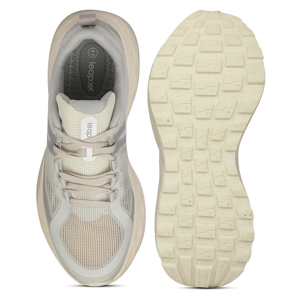 LEAP7X ZQ-WFM-06 Grey Sports Non Lacing Walking Shoes for Men by Liberty — photo 4