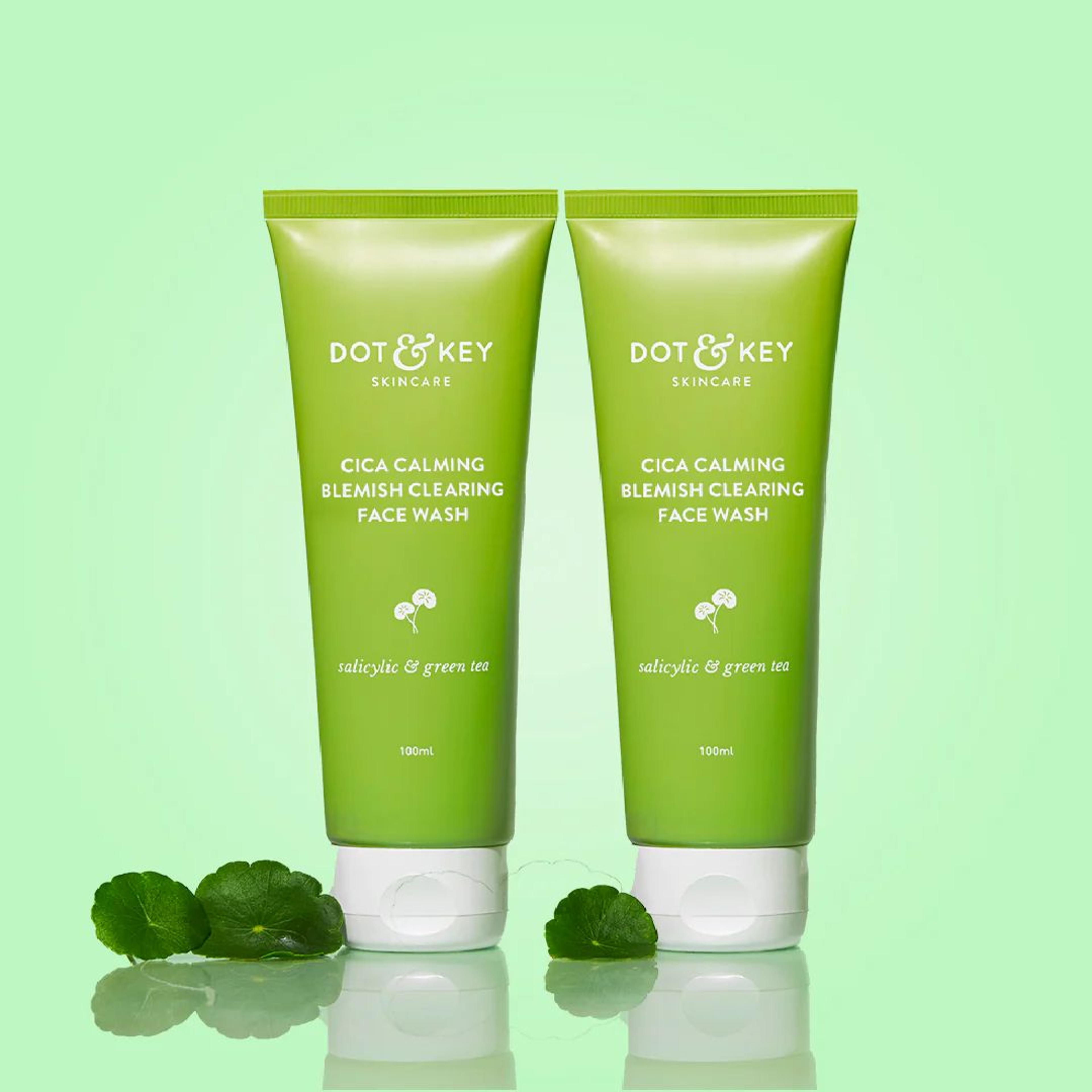 Cica + Salicylic Gel Face Wash 100g - Pack of 2