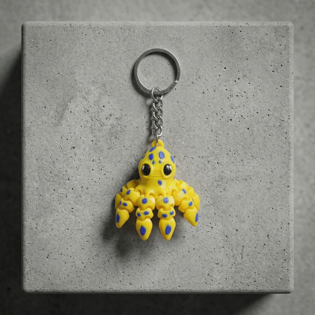 Octopus Keychain