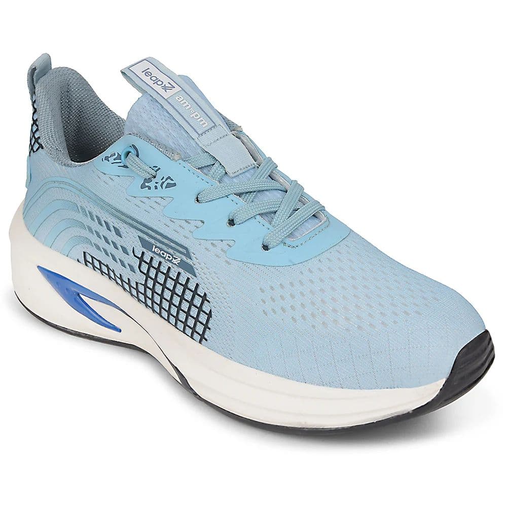 Leap7x Sky Blue Sports Lacing Running Shoes For Men KAPSTER-1 By Liberty — 6/40 / Sky Blue
