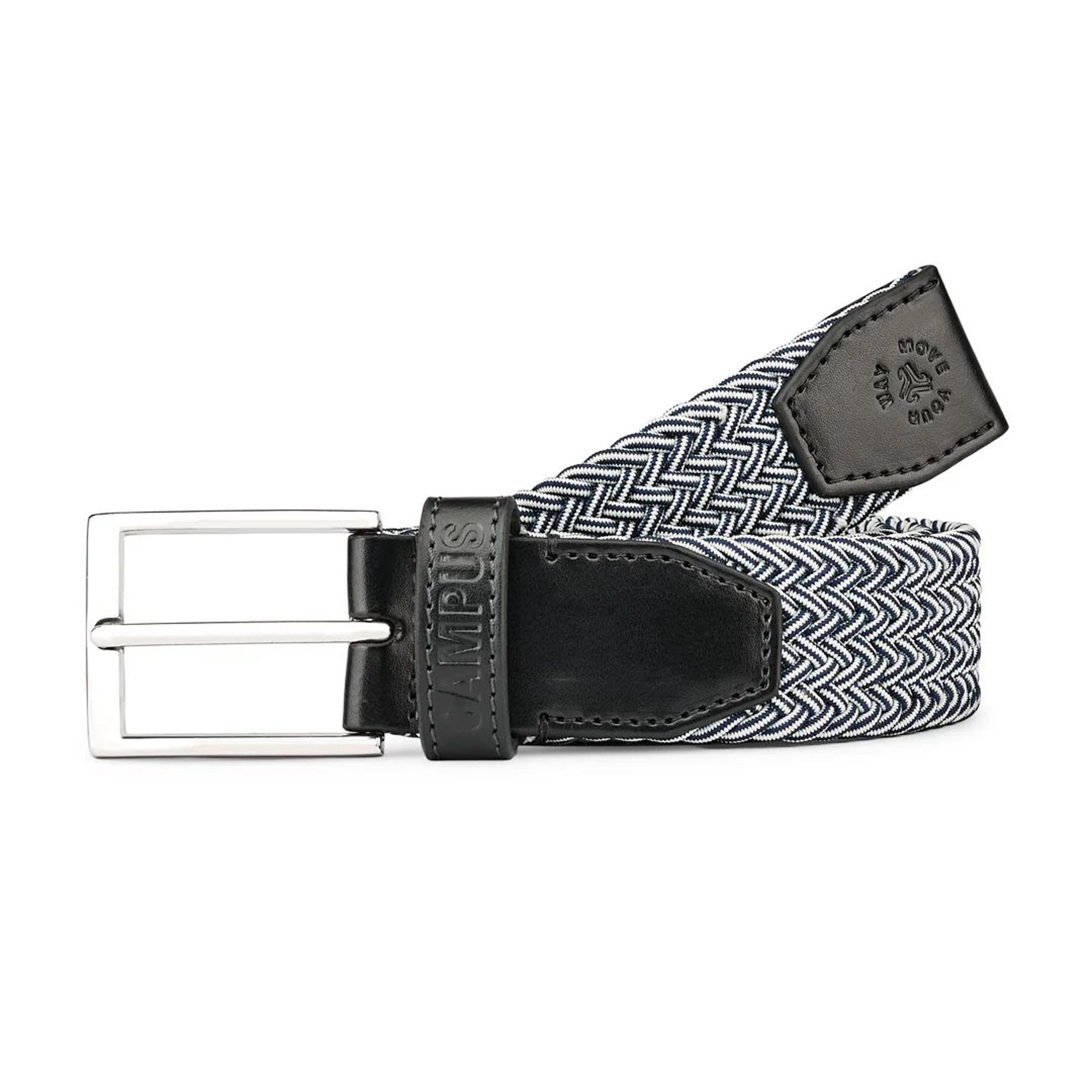 Dual Tone Braided Blue Unisex Belt