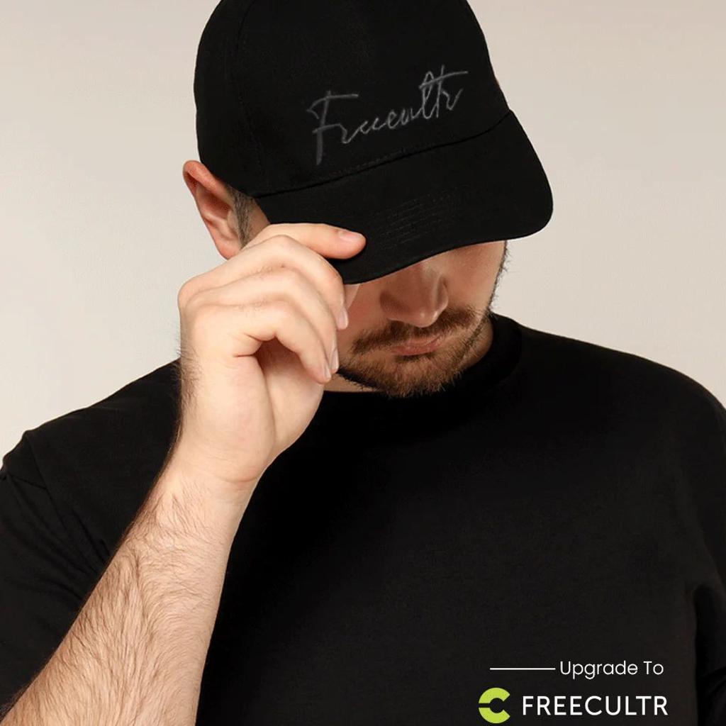 Unisex Baseball Cotton Twill Cap | Black