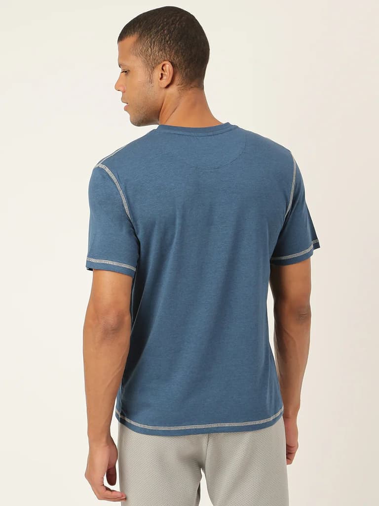 Sapphire Blue Men's Organic Bamboo Casual Tees - V Neck (Pack Of 1) — photo 4