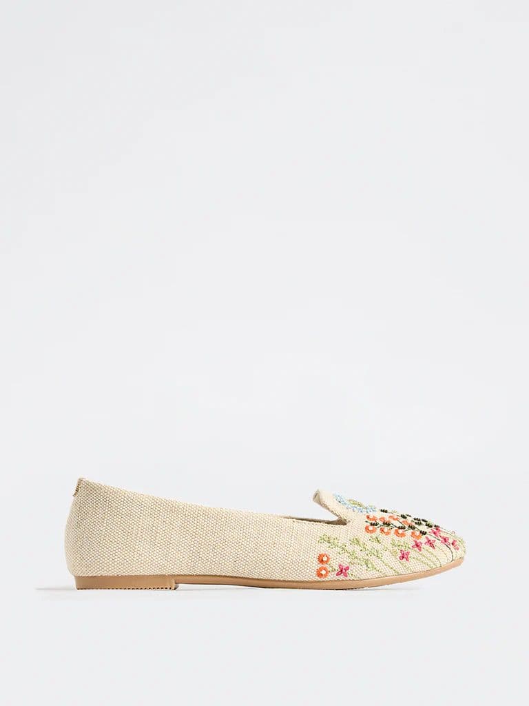 LUNA BLU Multicolor Floral-Embroidered Loafers — photo 2