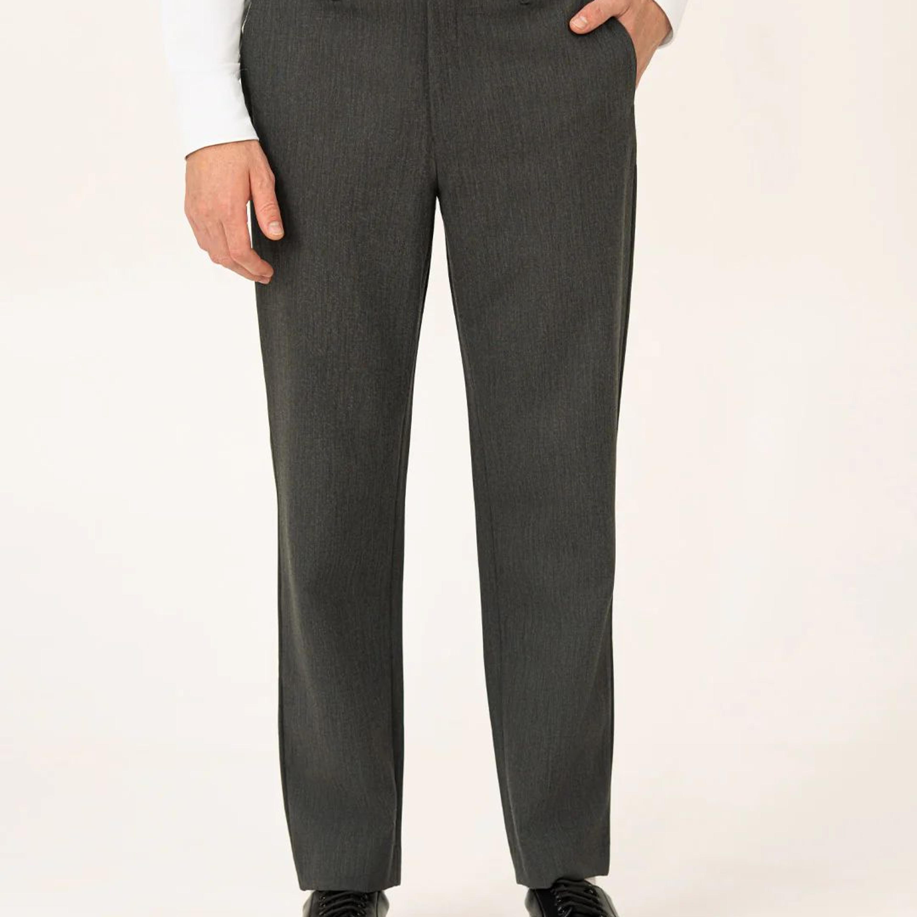 Decision Grey Pro.Stretch Formal Trousers