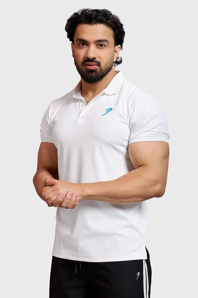Obsidian Polo T-shirt White — photo 7