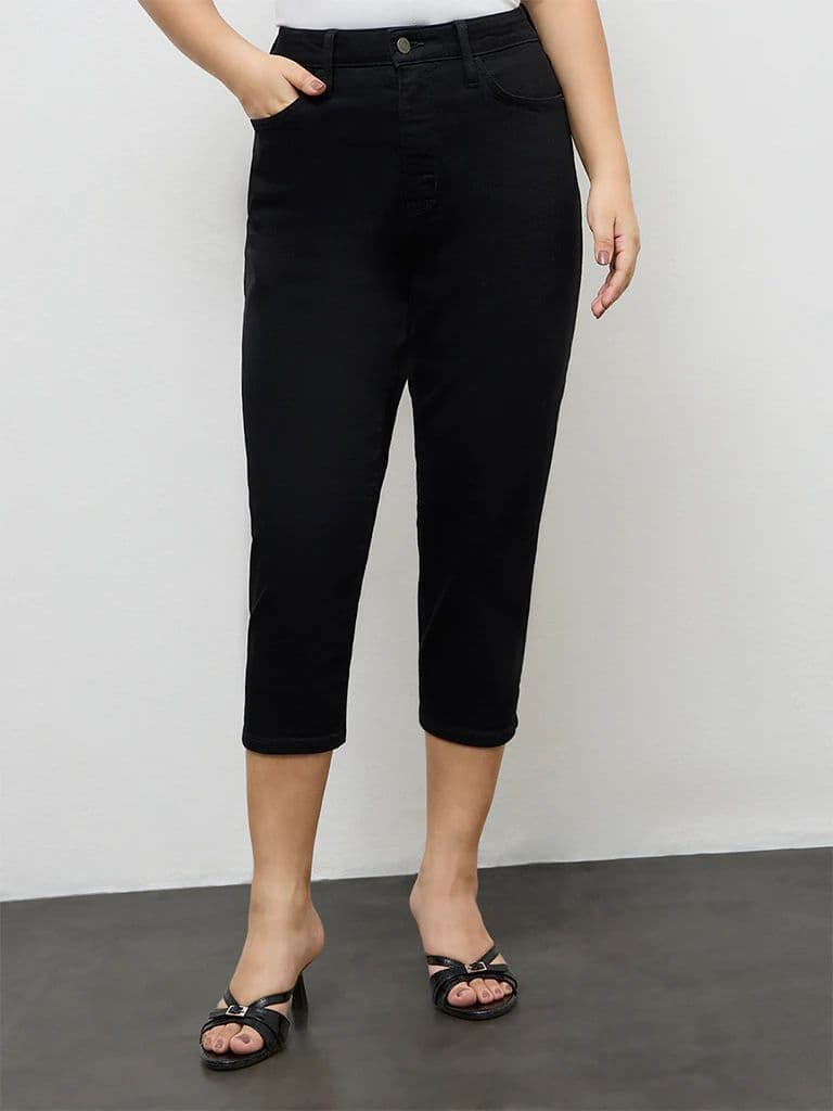 Gia Black High-Rise Capri — photo 2