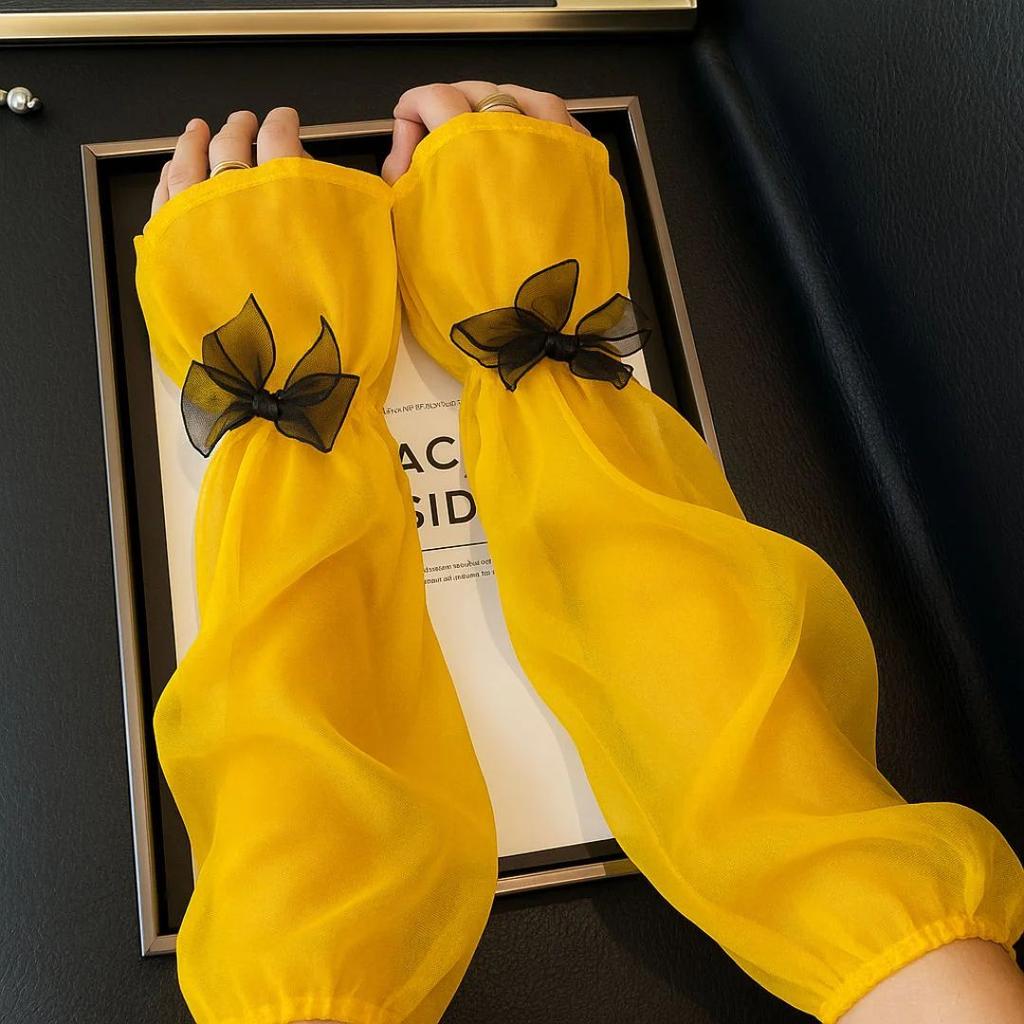 Sunproof Arm Sleeves for Women | Bowknot UV Protection Arm Covers — photo 10