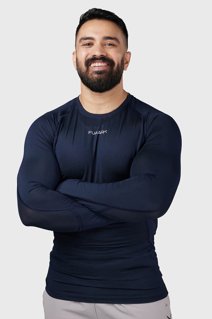 Compression 2.0 Full Sleeves T-shirt Navy — photo 3