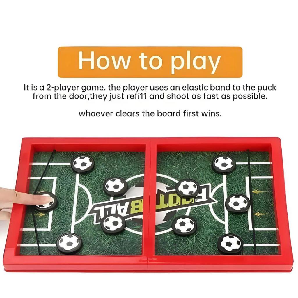 Fast Sling Puck Game – Wooden Tabletop Sling Shot Board Game — photo 4