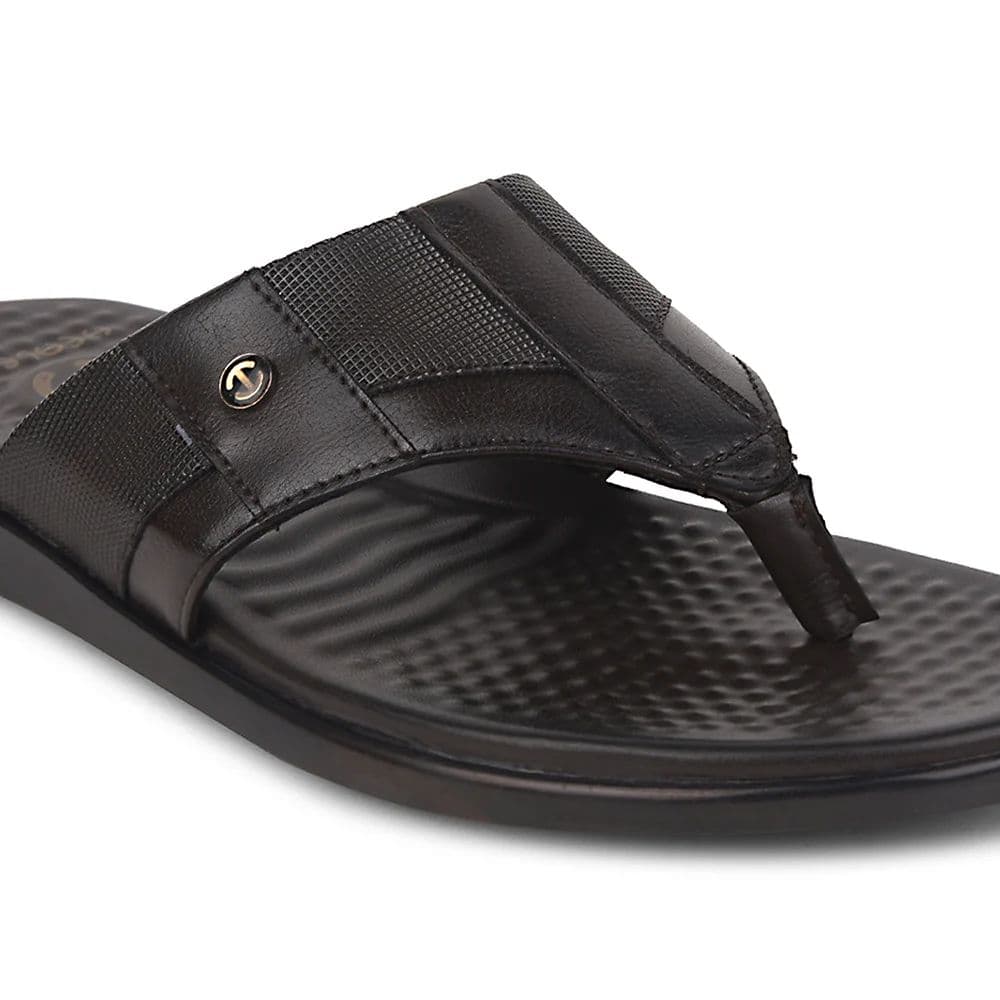 Healers Brown Casual Slipper For Men SOFTER-2 By Liberty — photo 5