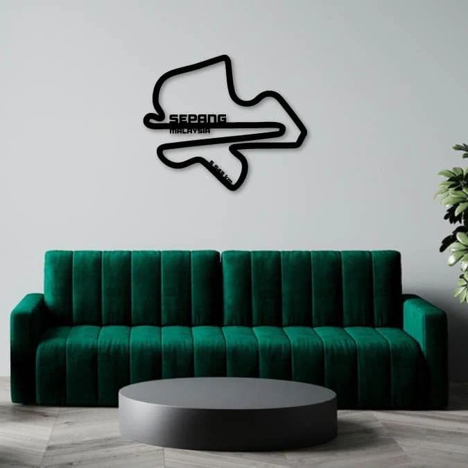 SEPANG INTERNATIONAL CIRCUIT METAL WALL ART