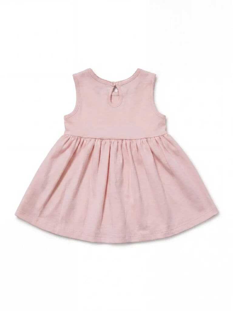 HOP Baby Girls Multicolour Printed A-Line Cotton Dress - Pack of 2 — photo 3