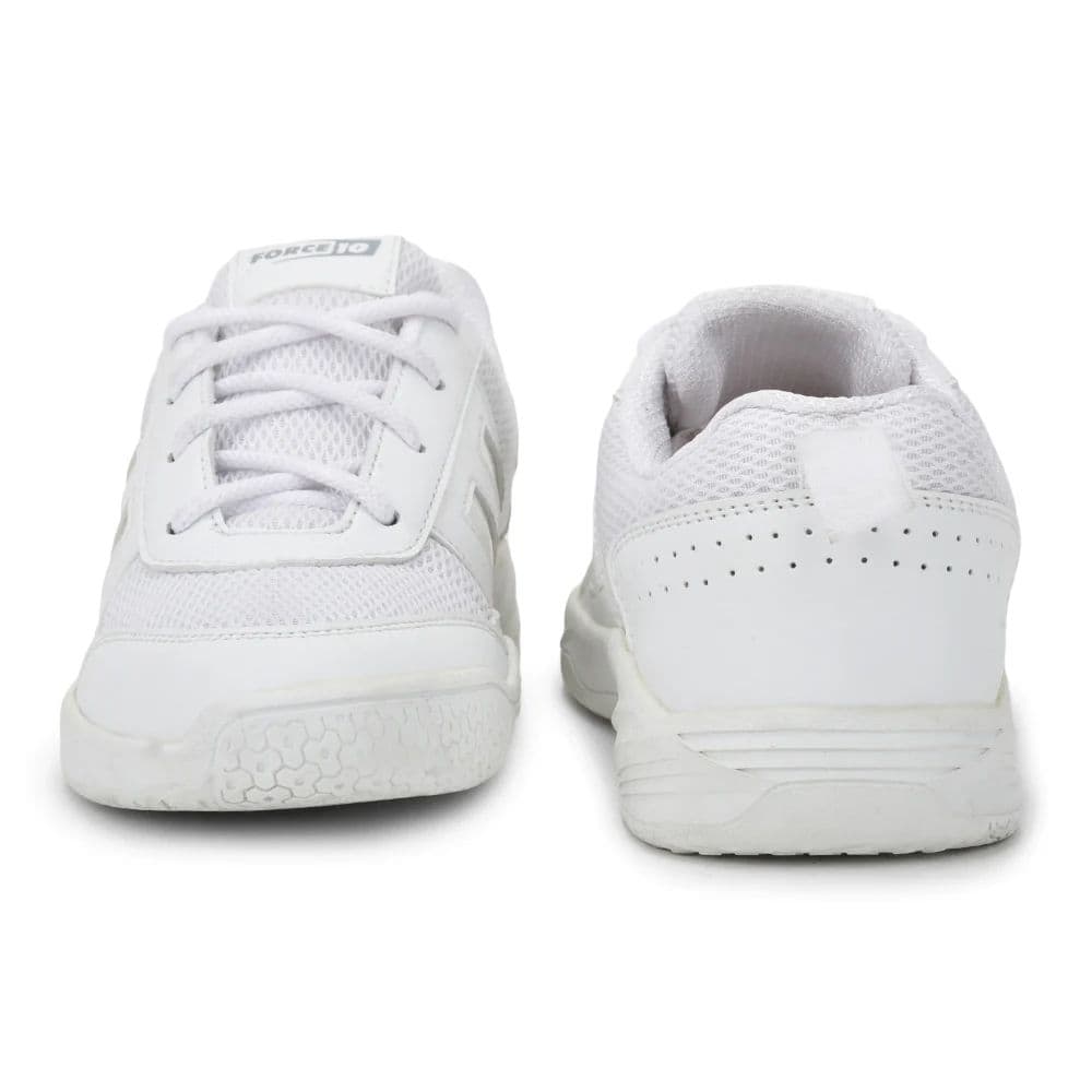 Force 10 White Lacing Uniform School Shoes For Kids SKOLGAME-L By Liberty — photo 7