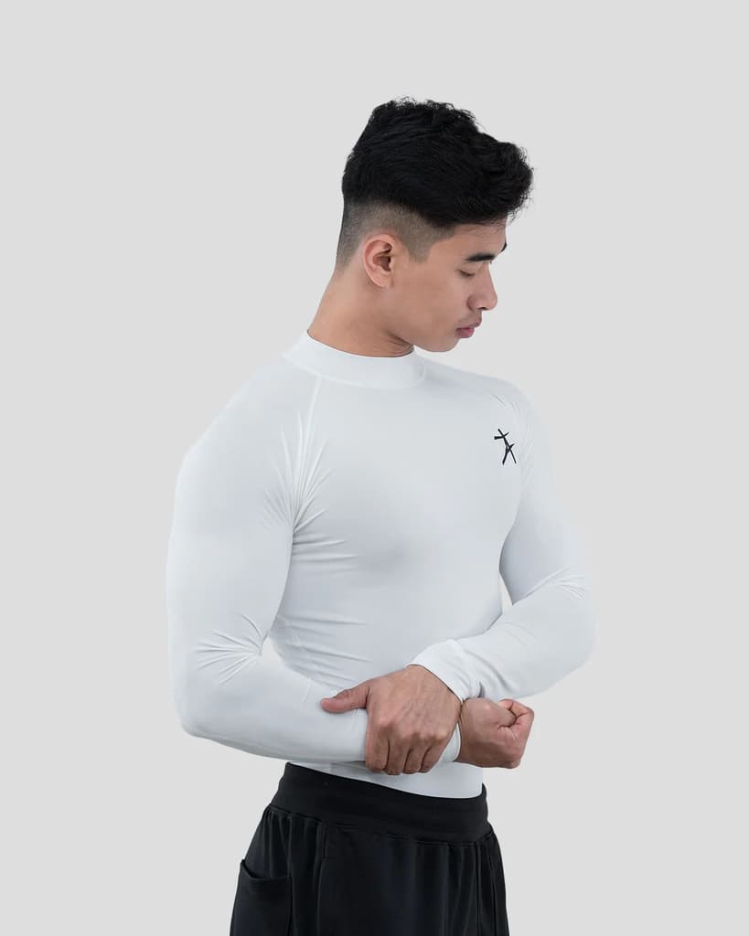 Hustle High Neck Full Sleeve Compression T-shirt — photo 2