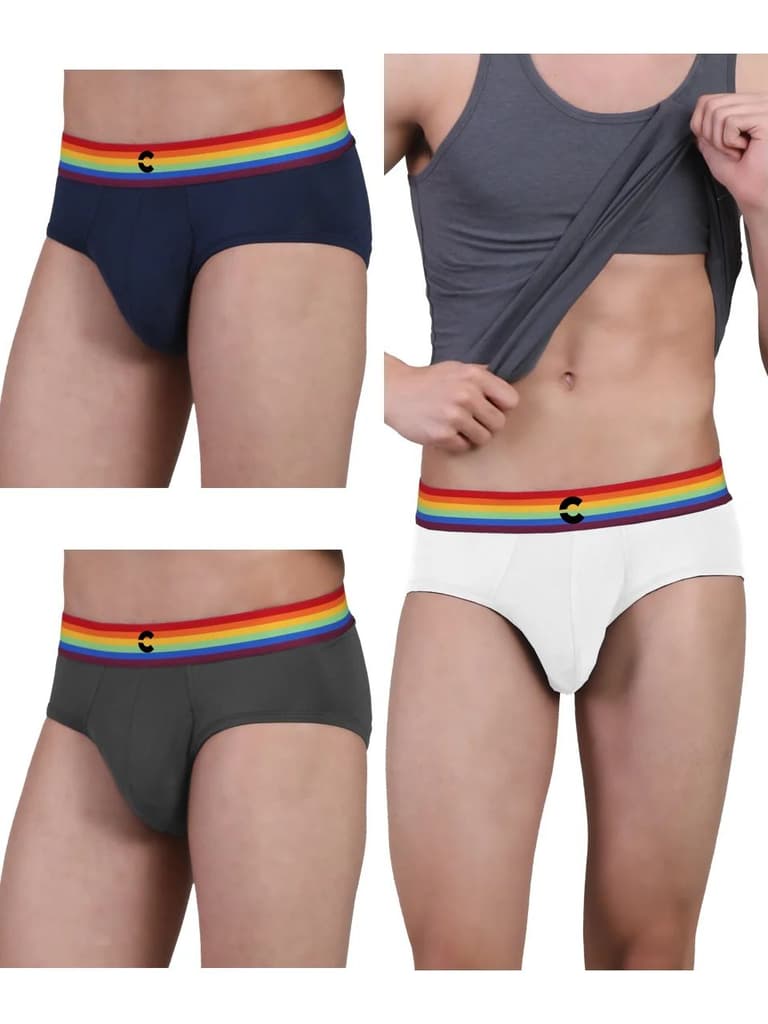 Pride Edition - Men's Anti-Bacterial Micro Modal Brief (Pack of 3) — photo 2