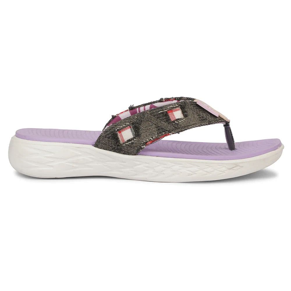 A-HA IMPACT-L37 EVA Black Casual Slippers for women By Liberty — photo 2