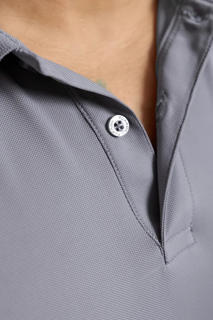 Obsidian Polo T-shirt Light Grey — photo 4
